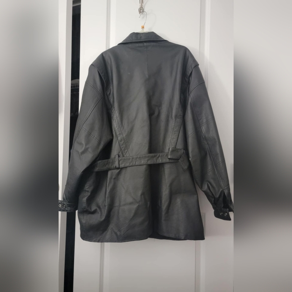 Men's Wilson's Black Leather Jacket - Picture 2 of 4